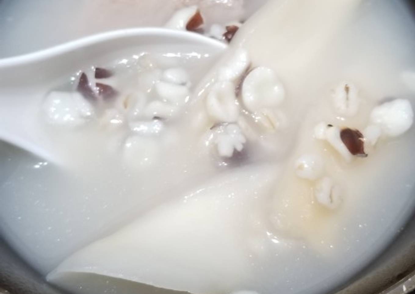 Chinese Yam Euryale Seeds Pork Shank Soup 淮山茨實豬展湯 Healthy Soup