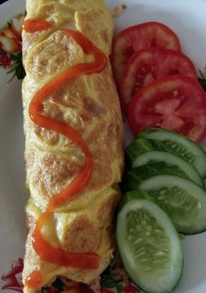 Foto resep Nasi goreng gulung