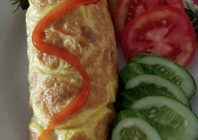 Resep Nasi goreng gulung Anti Gagal