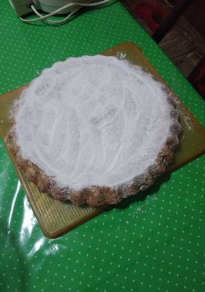 Una foto de Torta de ricota, con manzana rallada, sin manteca