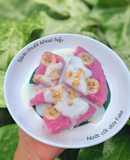 Bánh chuối khoai hấp (cốt dừa Fake)