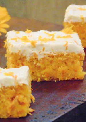 A picture of Carrot & Orange Polenta Cake.