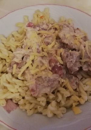 Sajtos tejfölös pulykacomb filé recept fotója