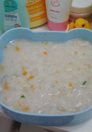 Foto resep Bubur tim tahu santan mpasi 8+