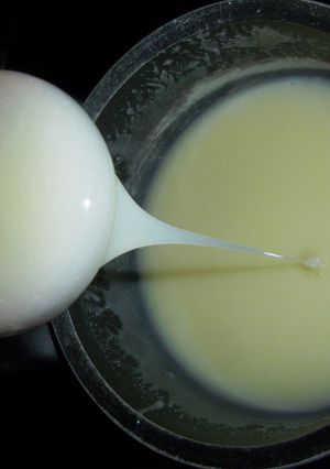 A picture of Easy sweetened condensed milk recipe.