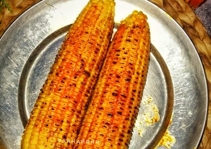 Resep Jagung Bakar Grill Pan Rasa Pedas Manis Happy New Year Oleh