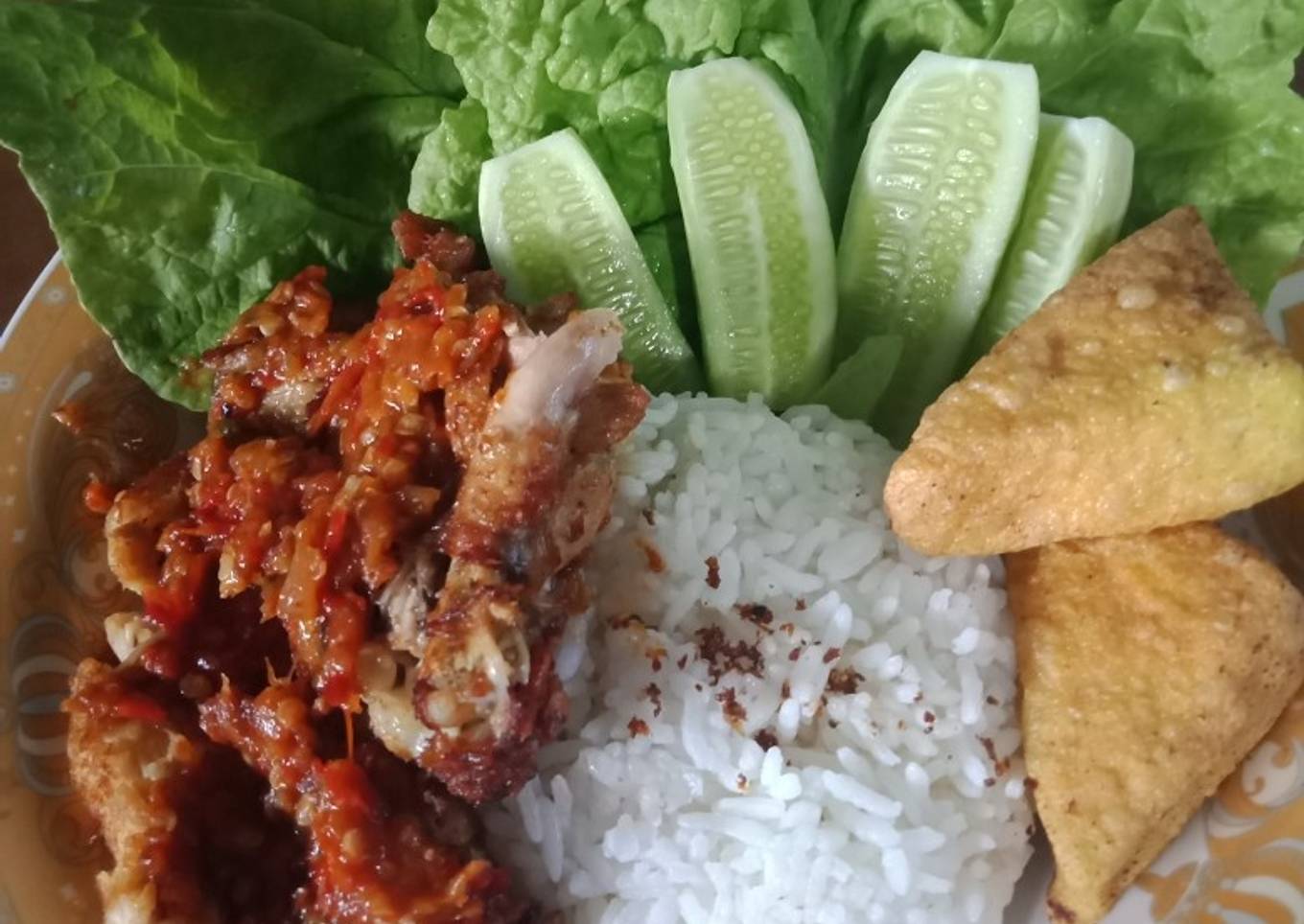 Ayam geprek fresto ala MaZa