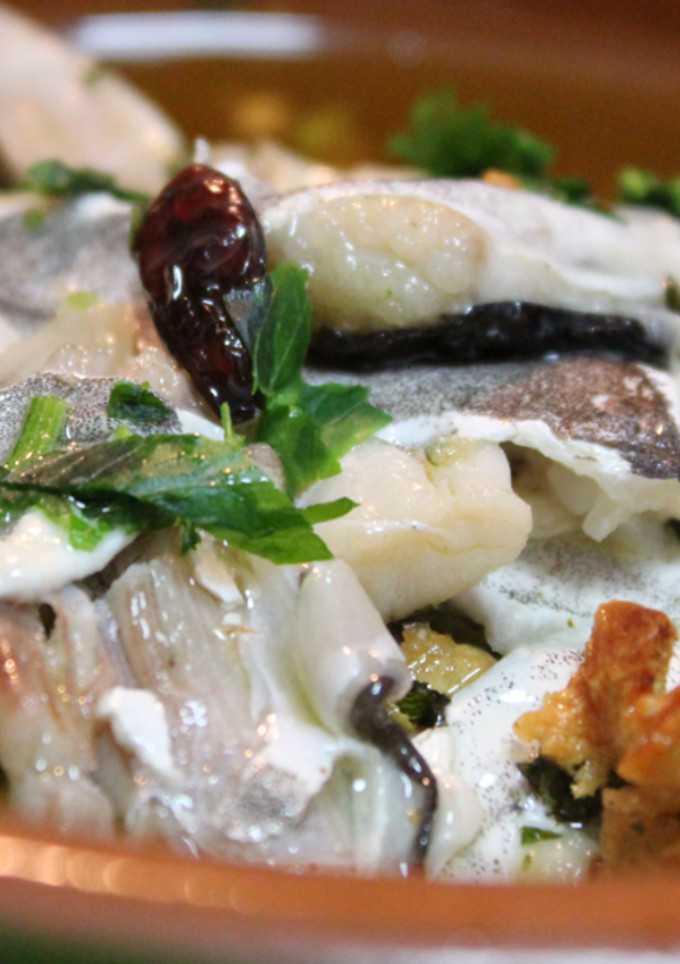 Una foto de Cocochas de Merluza en Salsa Verde rápida y sencilla