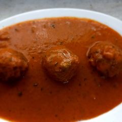 A picture of Dudhi ke kofte.