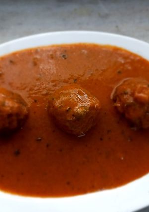 A picture of Dudhi ke kofte.