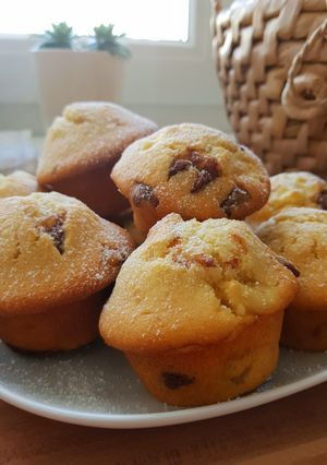 Almás🍎csokis🍫muffin🧁 recept fotója