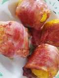 Bolitas de maduro con tocino