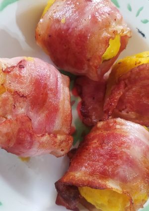 Una foto de Bolitas de maduro con tocino