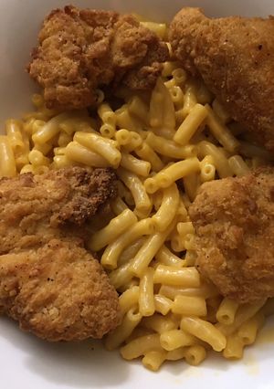 A picture of KFC Mac and cheese bowl#mycookbook.