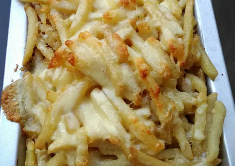 Cara Gampang Membuat French fries with mozarella cheese yang Sempurna
