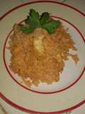 Arroz colorado con pollo