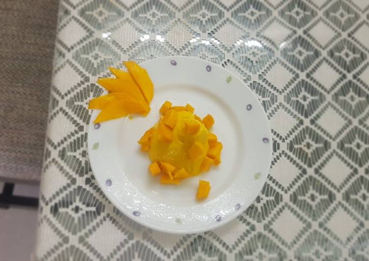 Simple Way to Make Homemade Mango panna cotta