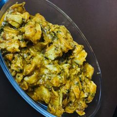 A picture of Soya Tikka Butter Masala.