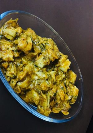 A picture of Soya Tikka Butter Masala.
