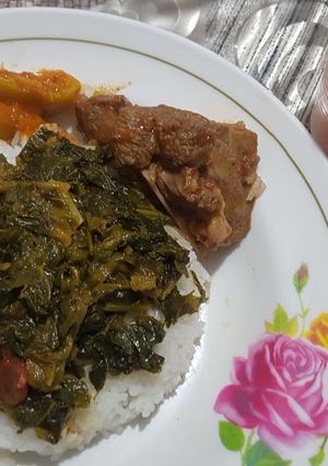 A picture of Kale and spinach.
