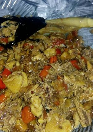 Foto resep Tongkol suwir pedas manis