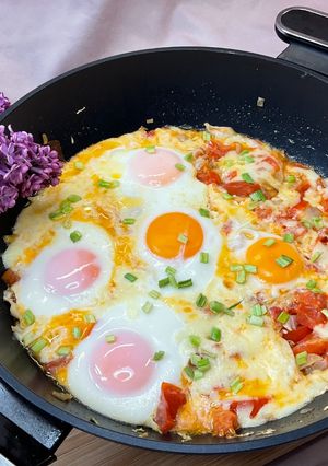 Frühstück mit Eiern und Kohl Rezepthauptbild
