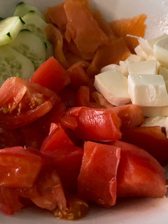 Una foto de Ensalada de restos del frigorífico