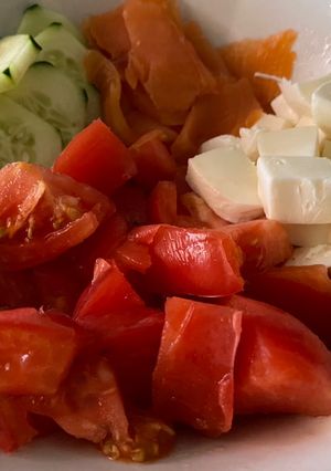 Una foto de Ensalada de restos del frigorífico