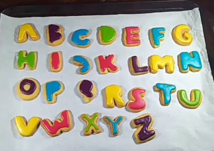 Resep Alphabet Cookies, Lezat