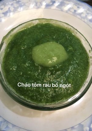 Hình của món Cháo rau ngót nấu tôm.