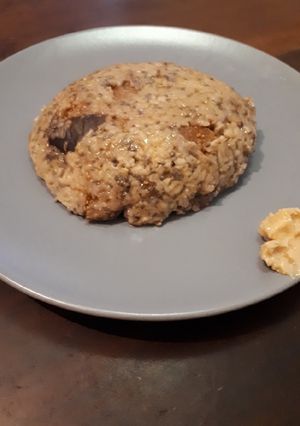 Une photo de Bowlcake noisette/figue sans oeuf