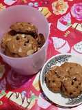 Choco Almond Cookies