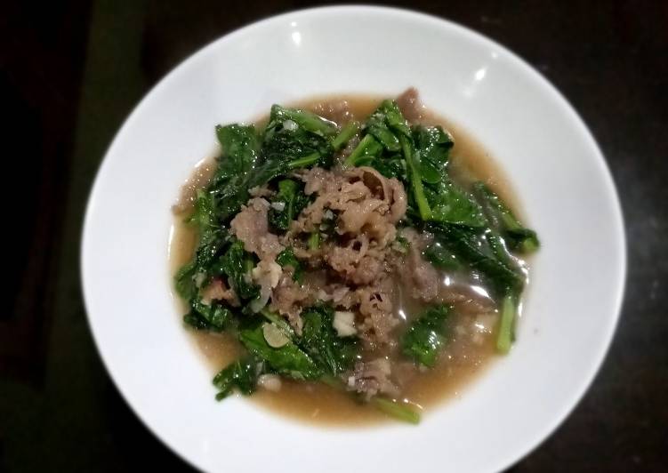 Cara Gampang Menyiapkan Tumis beef baby kailan ?, Lezat