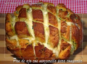 Una foto de Pan de ajo con mozzarella para compartir
