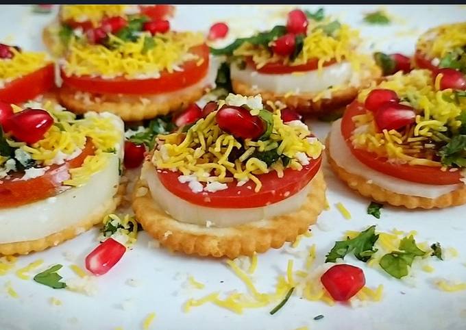 Monaco Biscuits Chat Recipe by Tasty Veg Cooking - Cookpad