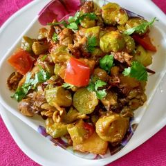 Ridge gourd and Mushroom Masala Curry A picture of Ridge gourd and Mushroom Masala Curry.