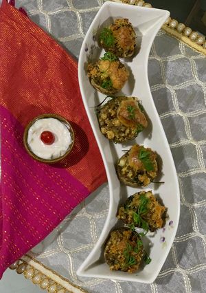 A picture of Grilled Mushroom Bites.