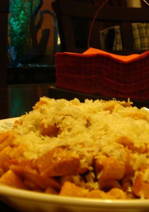 A picture of Saucy Sausage Pasta.