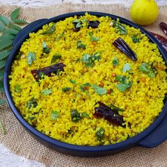 A picture of Tamil Nadu Style Lemon Quinoa Pulihora.