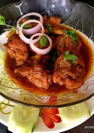 চিকেন কষা(chicken kosha recipe in Bengali) রেসিপির প্রধান ছবি