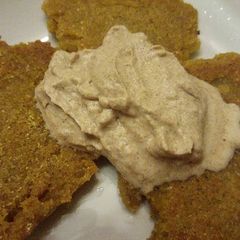 Spiced JohnnyCakes with Cardamom Whipped Cream A picture of Spiced JohnnyCakes with Cardamom Whipped Cream.