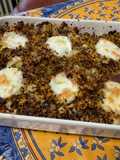 Gratin de quinoa au fenouil, carottes et mozzarella