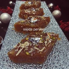 A picture of Channay ki daal ka halwa.