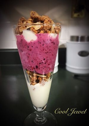 A picture of Frozen Berries Parfait.