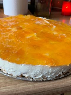 Una foto de Tarta de queso y mermelada