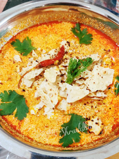 A picture of Dahi-papad ki subzi.