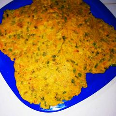 Bajra mix veg chilla A picture of Bajra mix veg chilla.