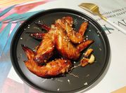 A picture of baked chicken wing