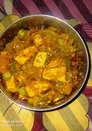 पनीर दो प्याजा (paneer doh pyaza recipe in Hindi) रेसिपी मुख्य फोटो