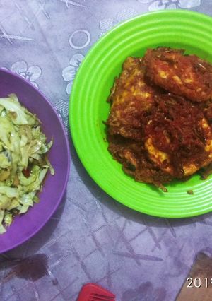 Foto resep Sambal telur mata sapi ikan teri by Tiara padang.😋